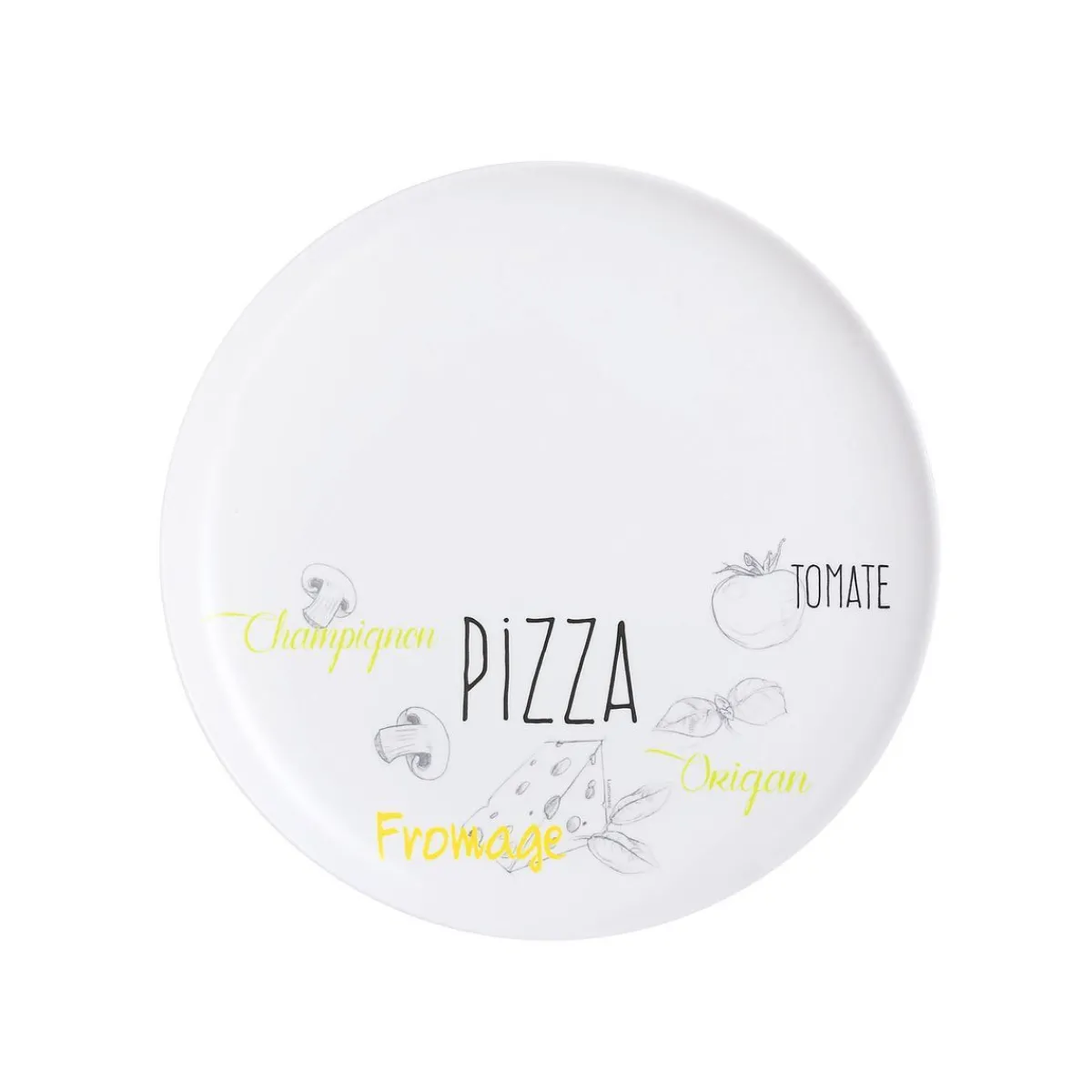 Luminarc Decorated white pizza plate 32,3 cm Friend's Time> Plates