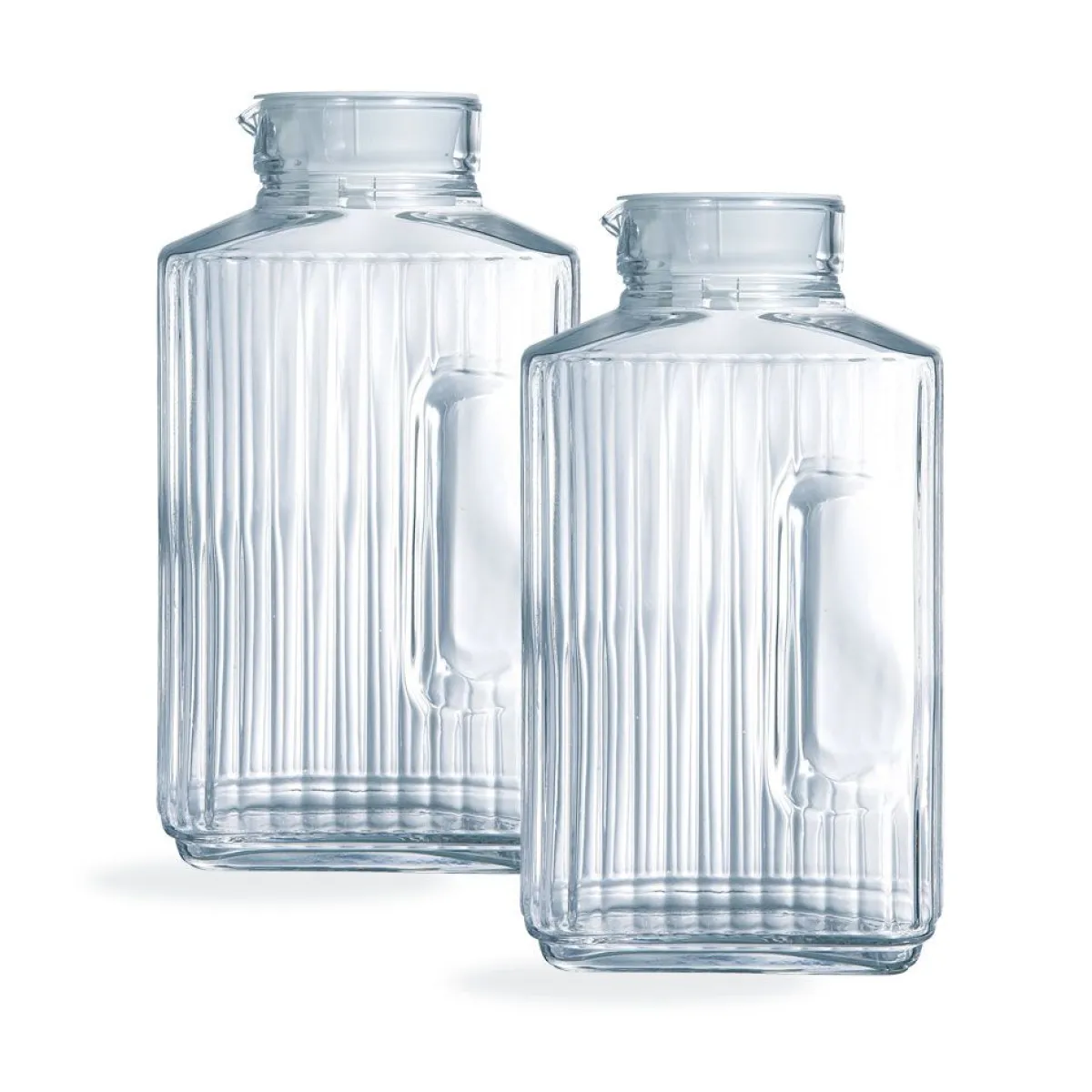 Luminarc lot de 2 carafes Quadro 2L> Services De Verrerie