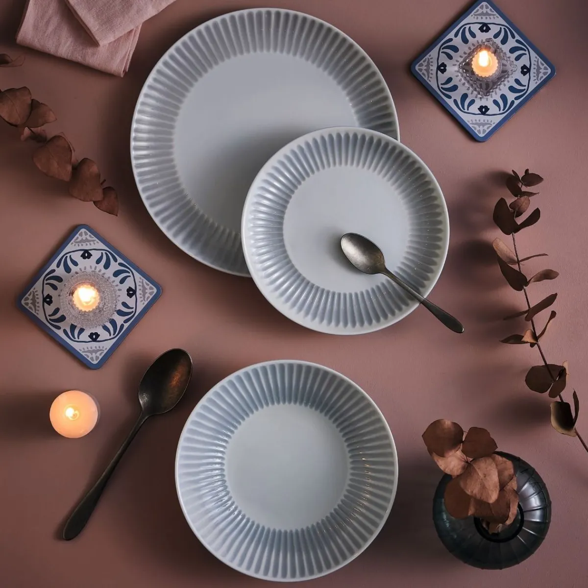 Luminarc Service de 18 pcs Cottage Granit> Services De Vaisselle | Plates