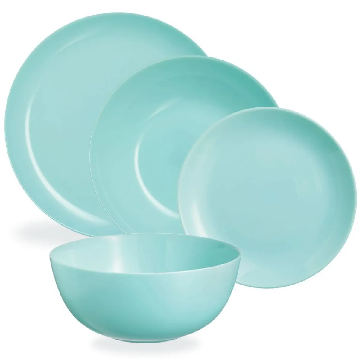 Luminarc Service de table 19 pièces Diwali Turquoise> Services De Vaisselle