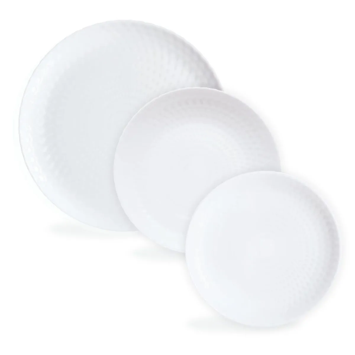 Luminarc Service de table 18 pièces Pampille blanc> Services De Vaisselle