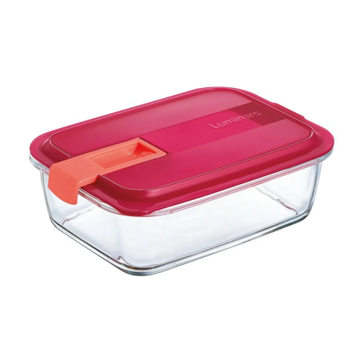 Luminarc Storage Box Rectangular 82 cl Easy Box Pink> Food Containers